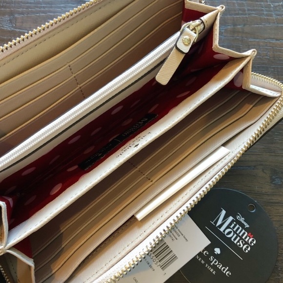 🆕♠️ Kate Spade Minnie Mouse Lacey Wallet ♠️ NWT - Picture 11 of 12